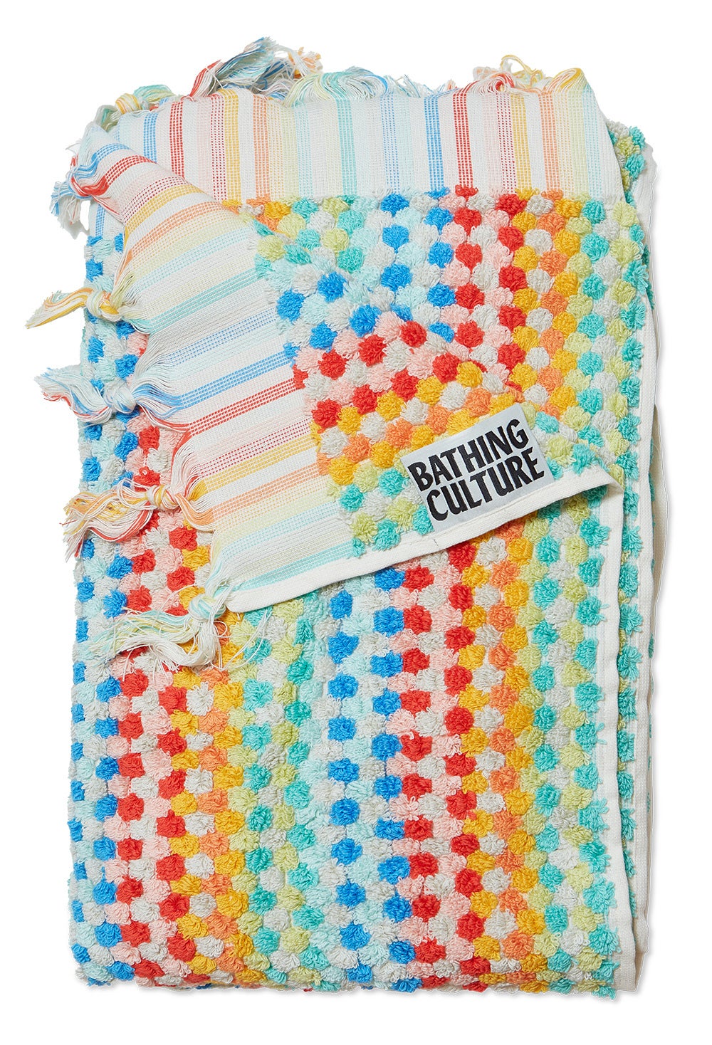 Bathing Culture Organic Cosmic Rainbow Body Towel FOGGY NOTION